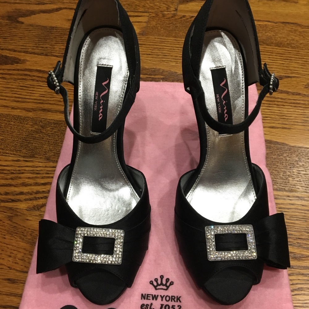 Black Dress/Special Occasion Poie de Soie shoes